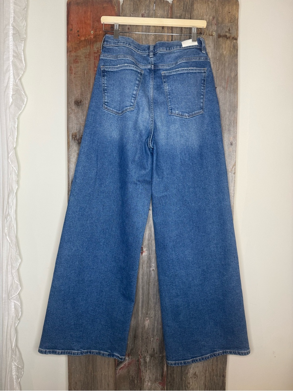 DL1961 Hepburn Wide-Leg High-Rise Jeans in West Lake 32” Inseam Size 29 - Picture 7 of 13